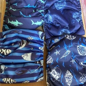 Dog 🐕 Blue Ocean  Diaper Cover - langsprit